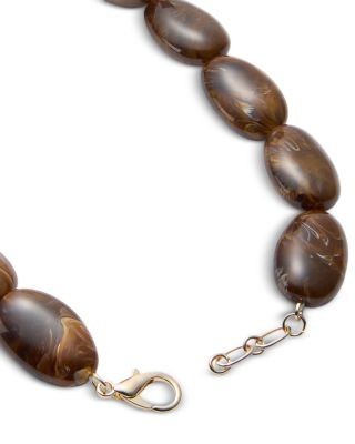 Aqua Beaded Necklace, 14.5-15.5 - Exclusive