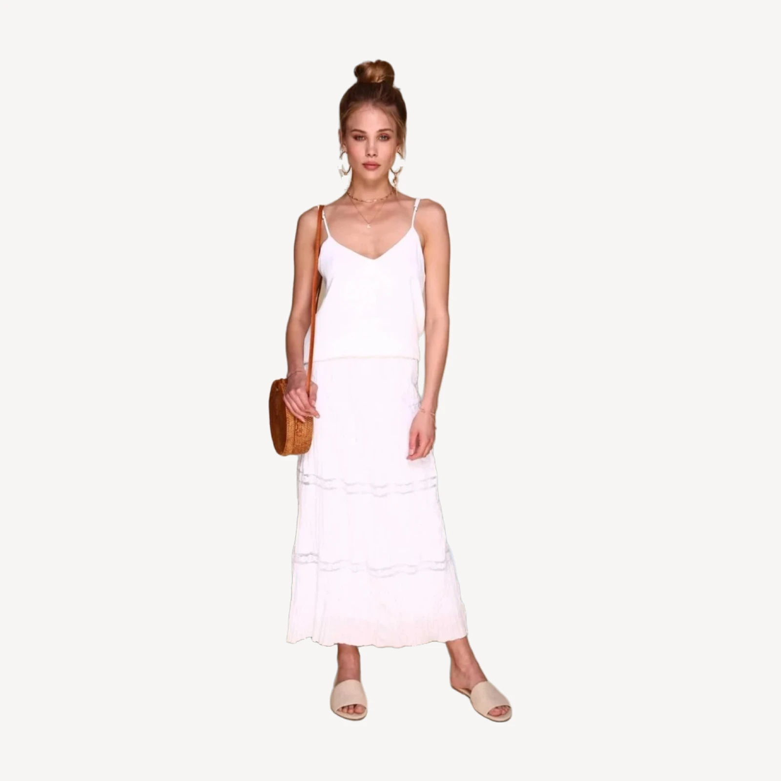 Mykonos Skirt | White Lace
