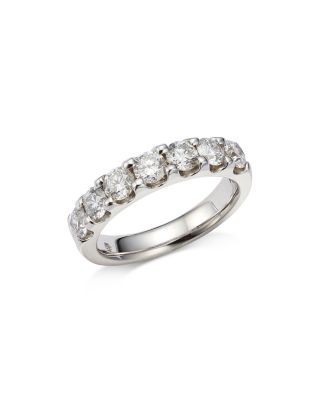 Bloomingdale's Fine Collection Diamond Certified 7 Stone Band in 14K White Gold, 1.5 tcw