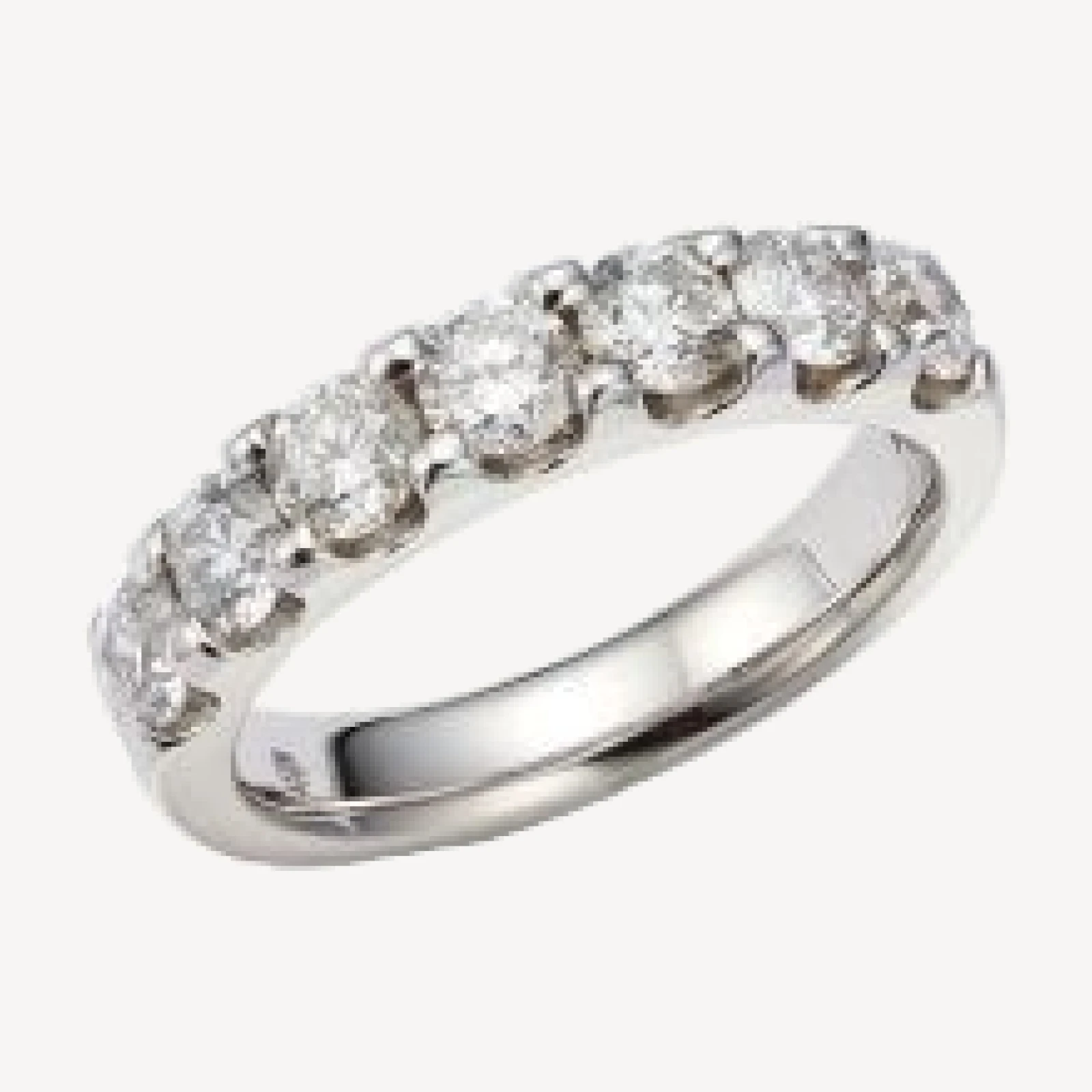 Bloomingdale's Fine Collection Diamond Certified 7 Stone Band in 14K White Gold, 1.5 tcw