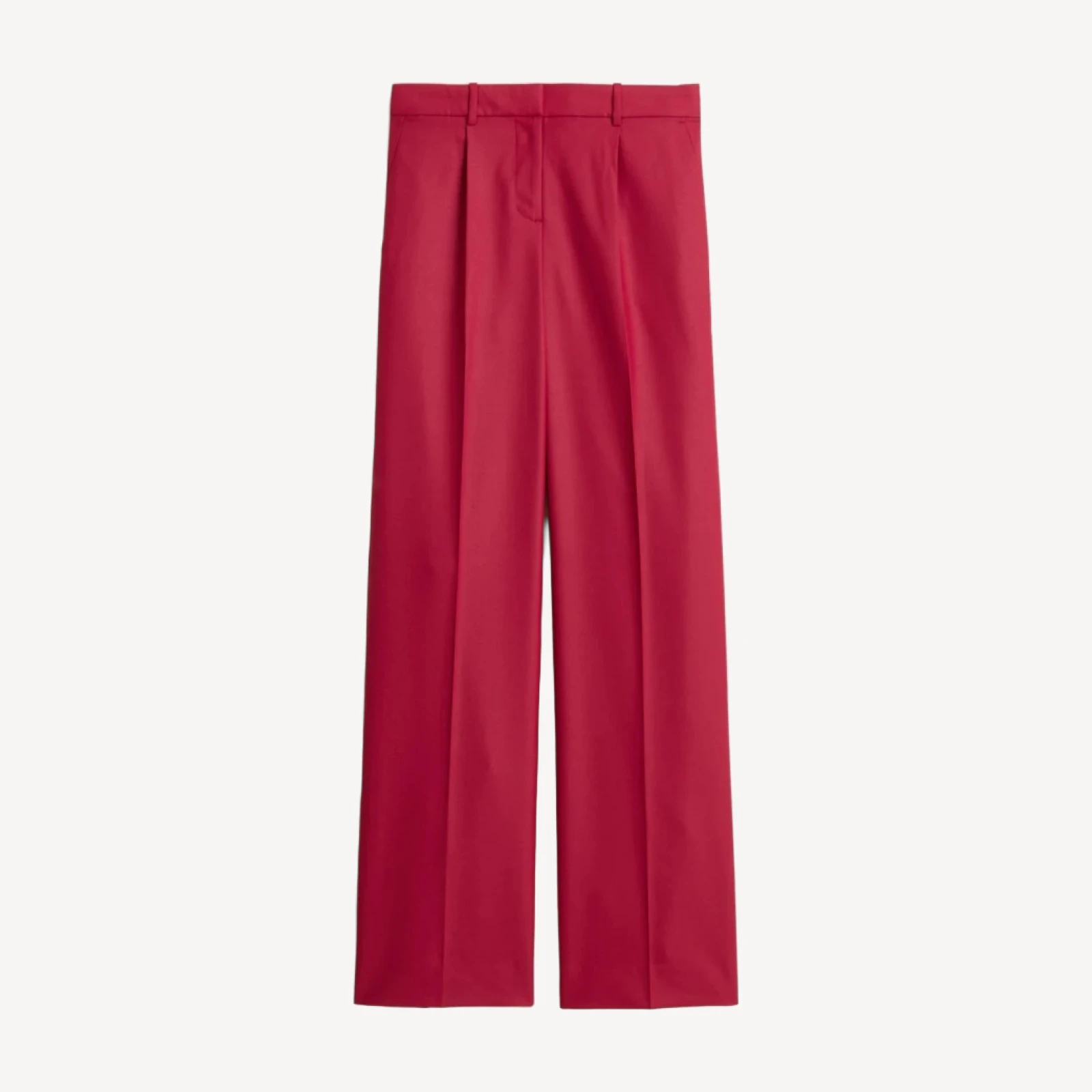 Relaxed-fit pleated pant in wool blend