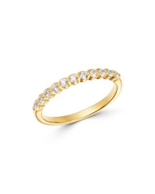 Bloomingdale's Fine Collection Diamond Milgrain Stacking Band in 14K Yellow Gold, 0.25 tcw