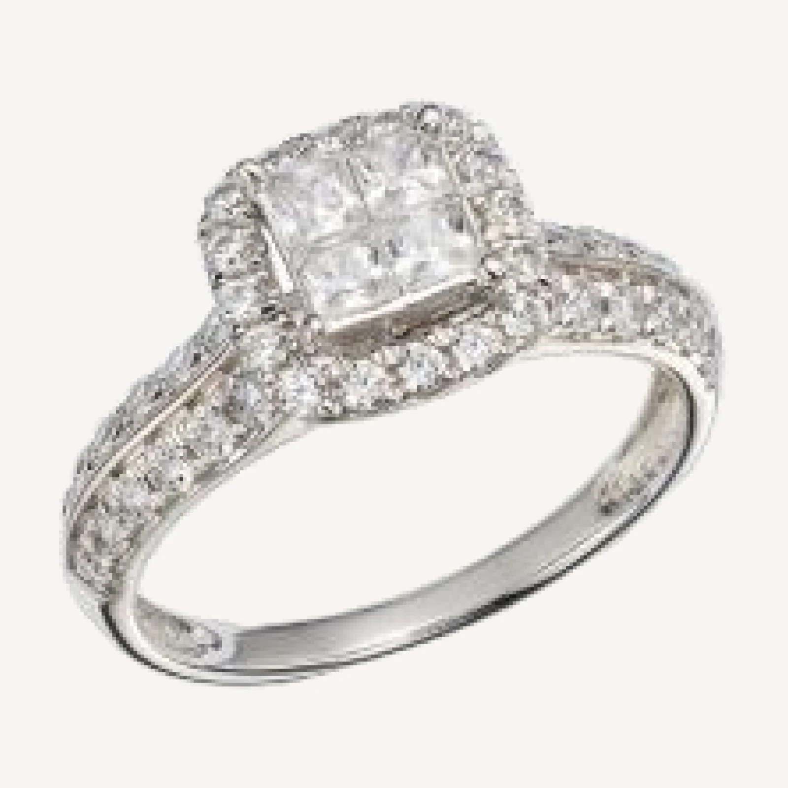 Bloomingdale's Fine Collection Diamond Engagement Ring in 14K White Gold, 1.0 tcw