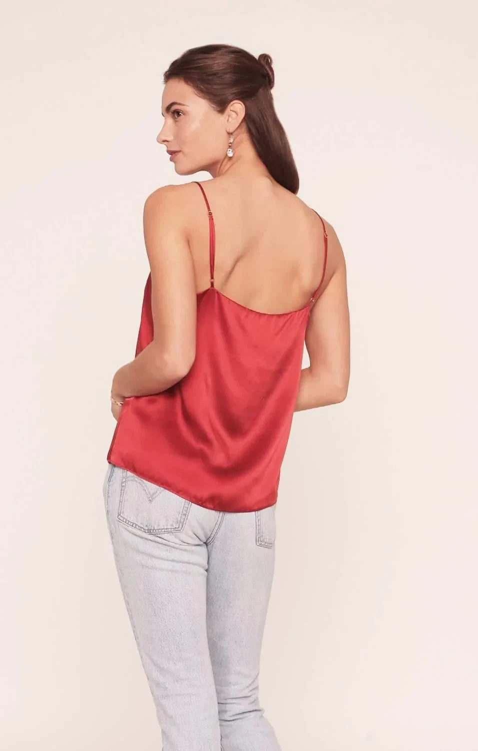 Corinne Silk Camisole | Burnt Orange
