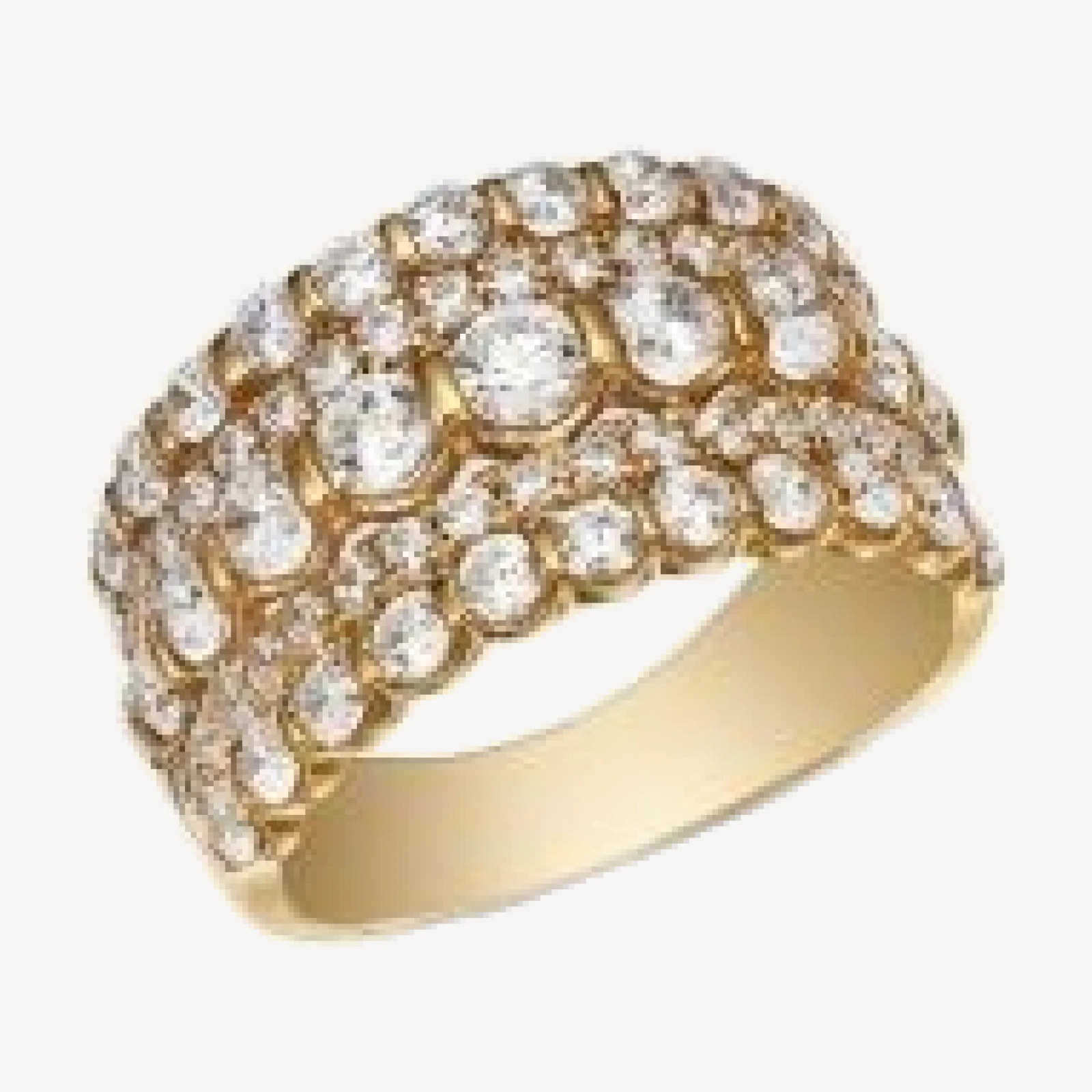 Bloomingdale's Fine Collection Diamond Multi Row Ring in 14K Yellow Gold, 2.0 tcw