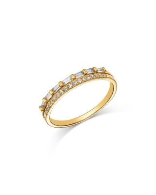 Bloomingdale's Fine Collection Diamond Double Row Band in 14K Yellow Gold, 0.25 tcw