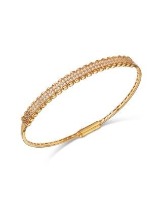 Bloomingdale's Fine Collection Diamond Bangle Bracelet in 14K Yellow Gold, 1.0 tcw