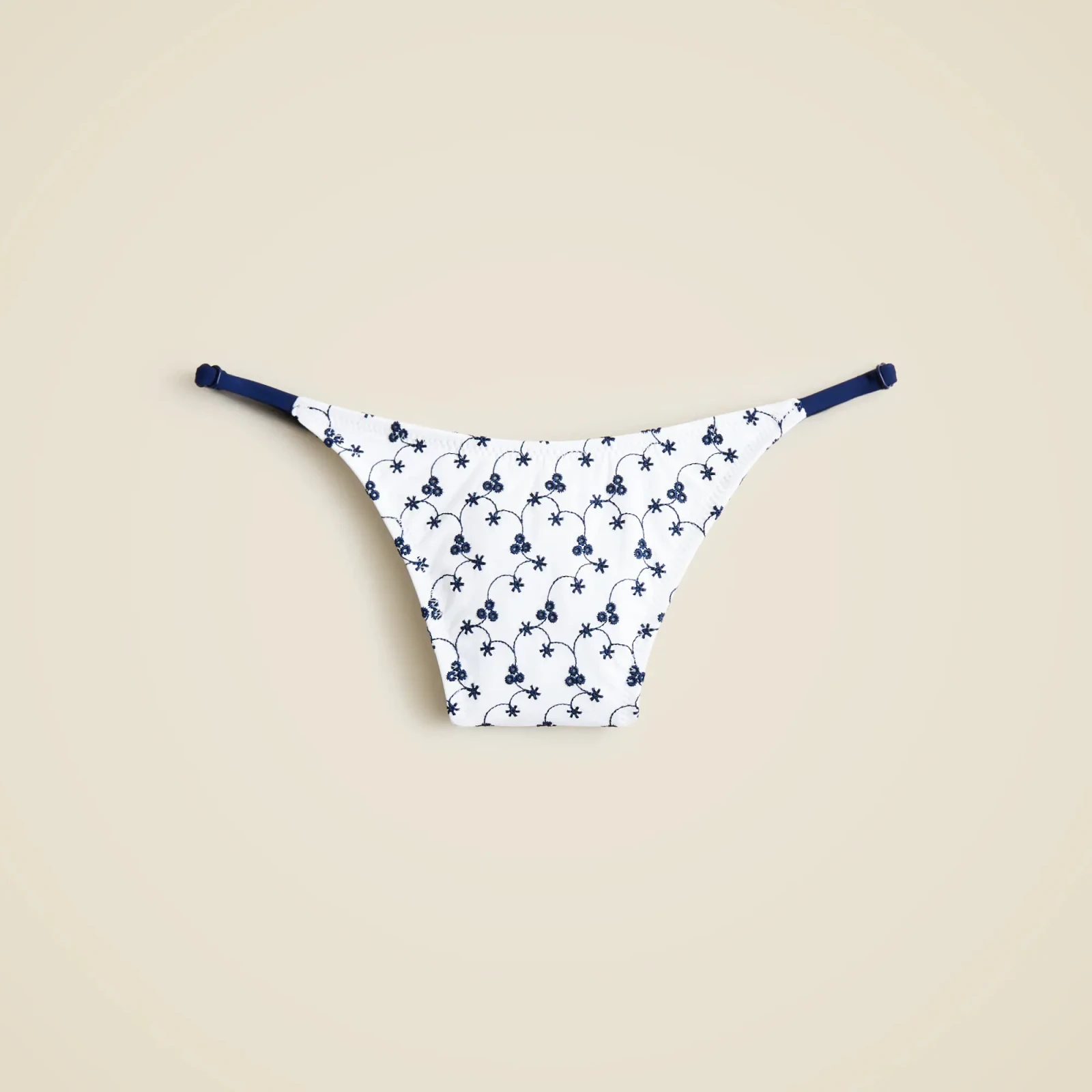 Eyelet '90s no-tie string bikini bottom
