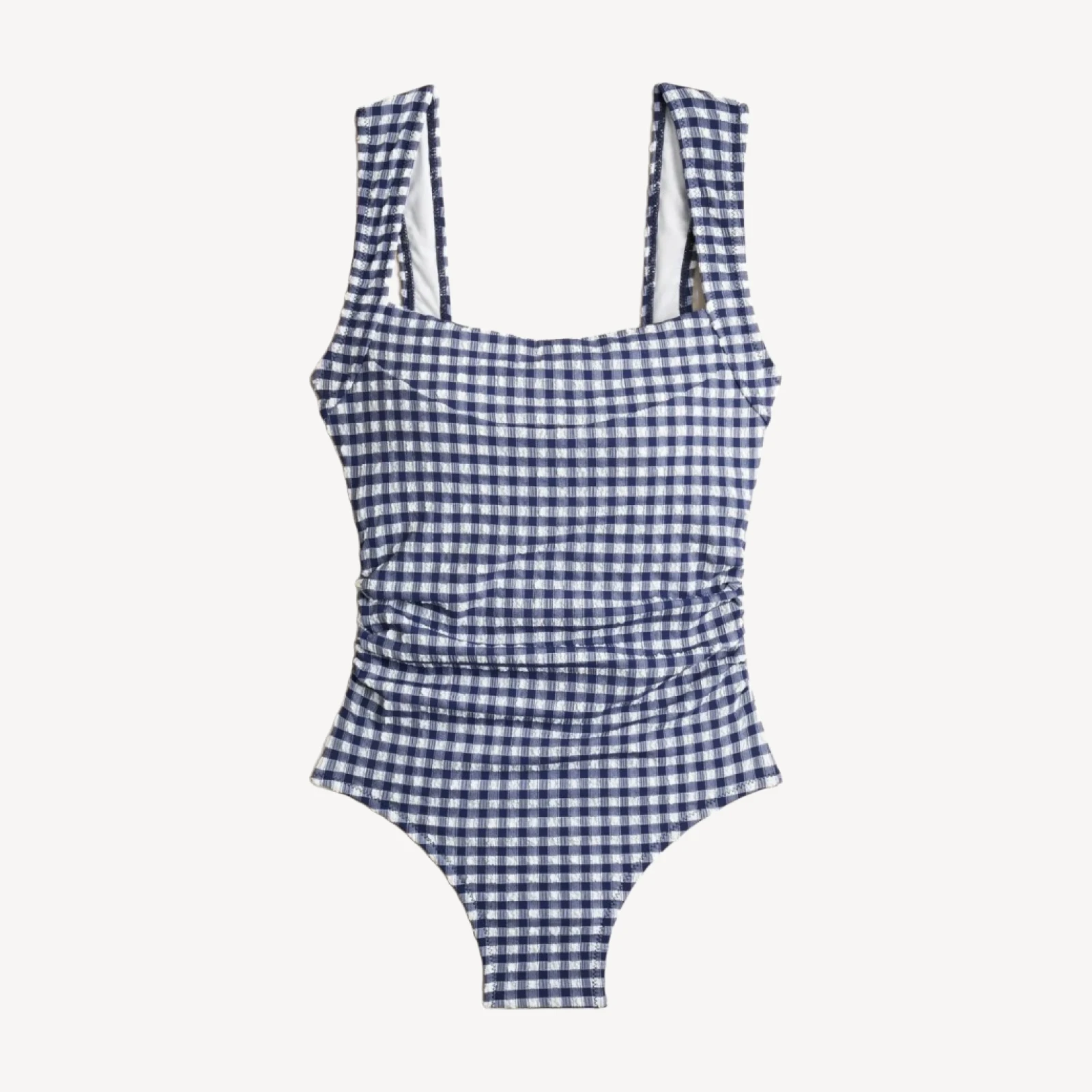 Nia ruched squareneck one-piece