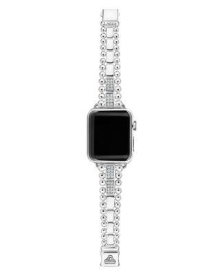 Lagos Smart Caviar Diamond Apple Watch Bracelet, 38-44mm