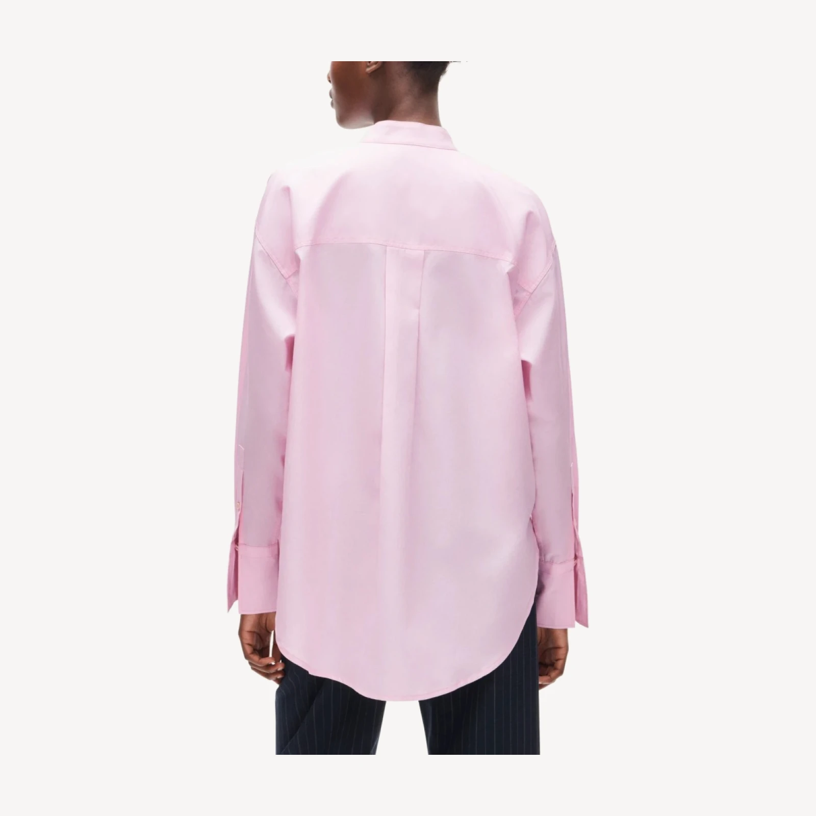 Tuxedo-bib button-up shirt in Thomas Mason® cotton poplin