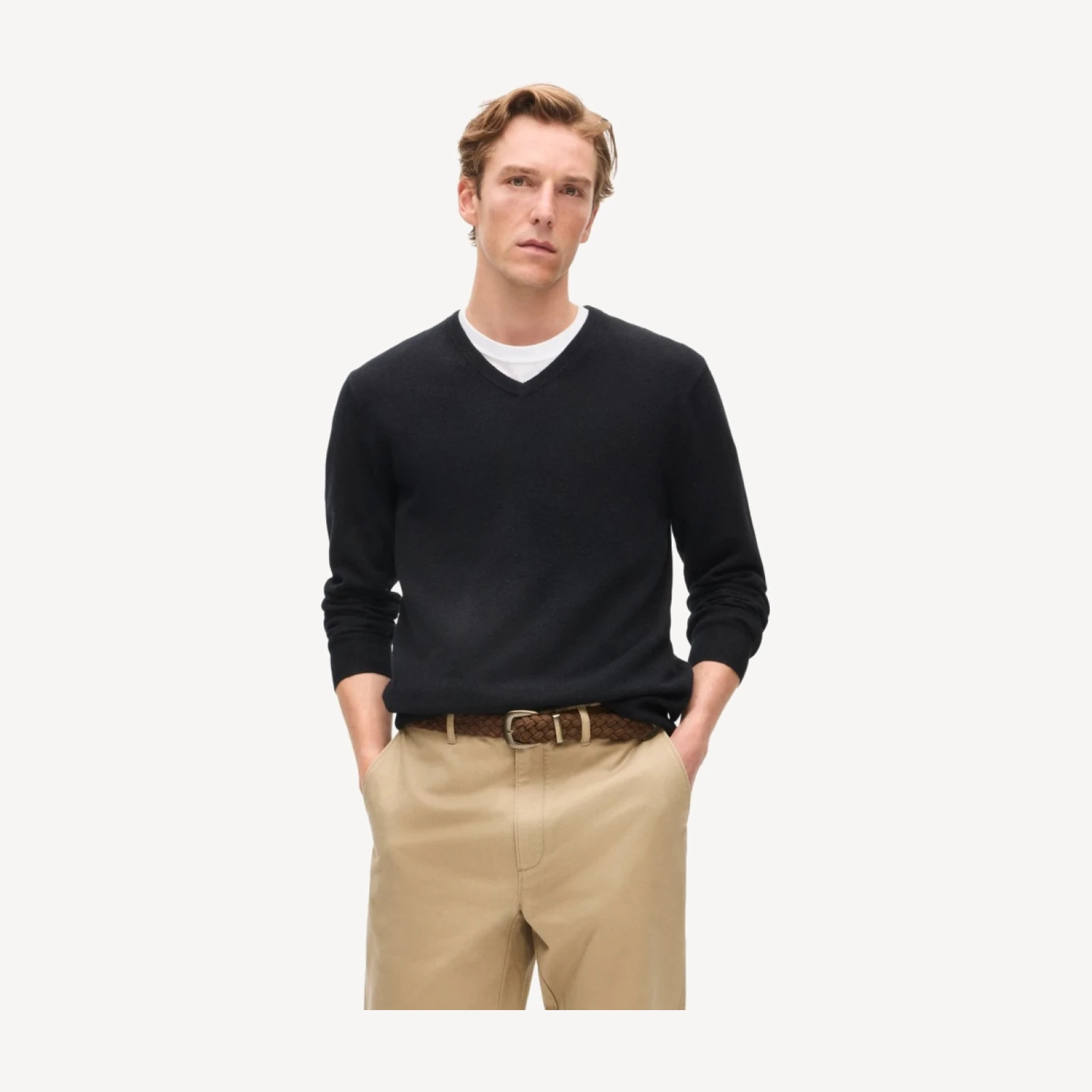Cashmere V-neck sweater