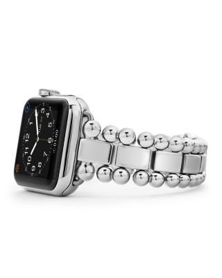 Lagos Smart Caviar Stainless Steel Apple Watch Bracelet, 38-44mm