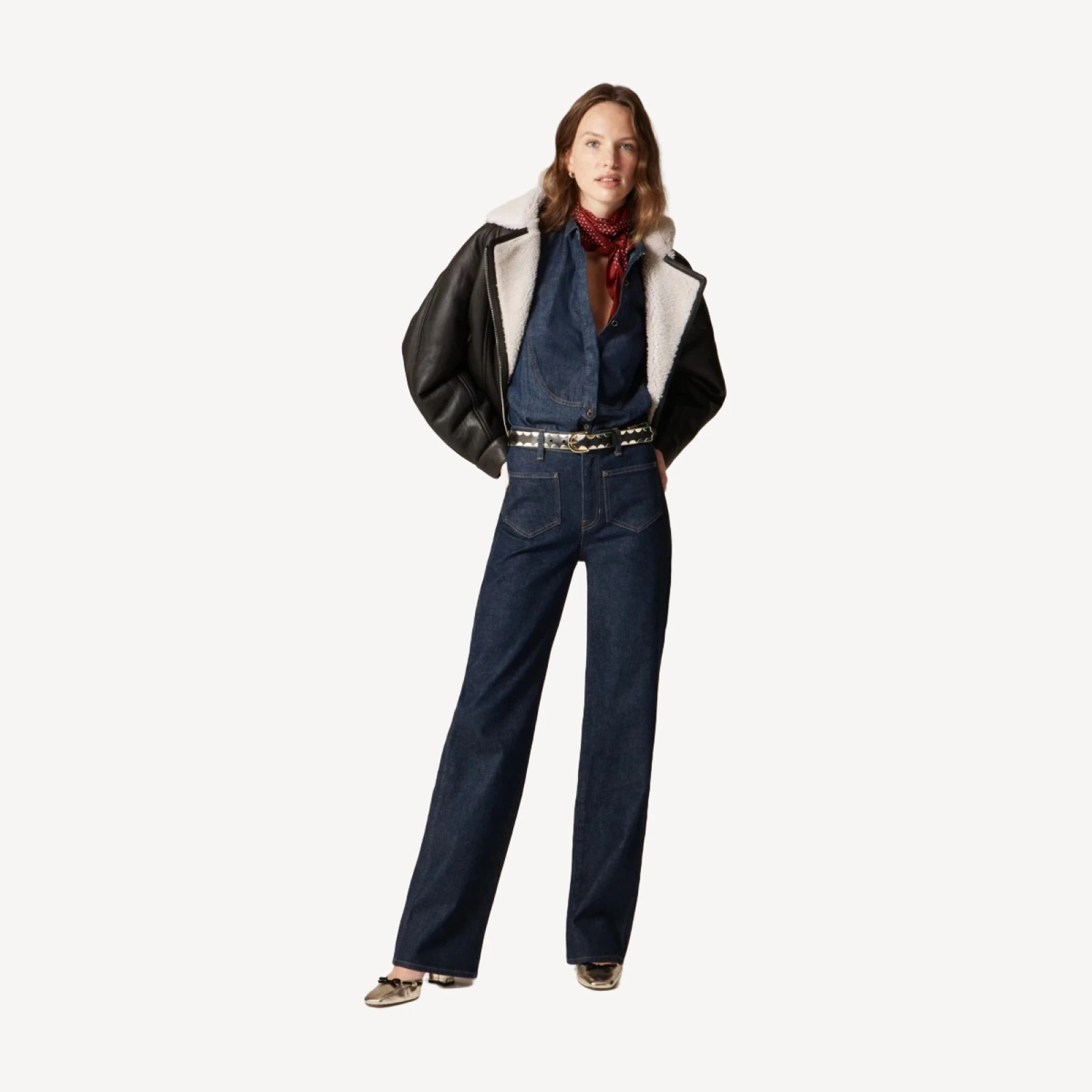 Jules tuxedo shirt in denim
