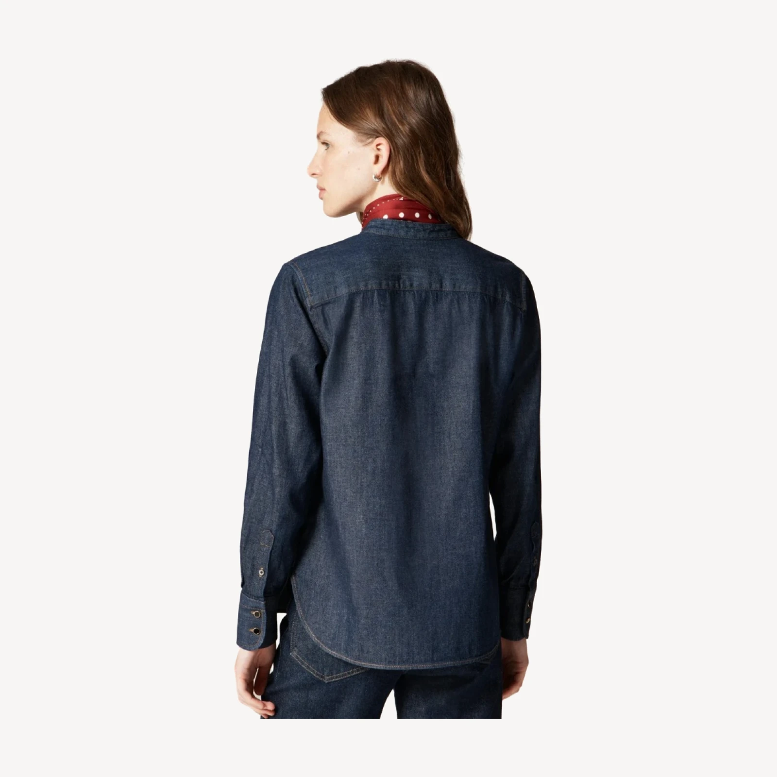 Jules tuxedo shirt in denim