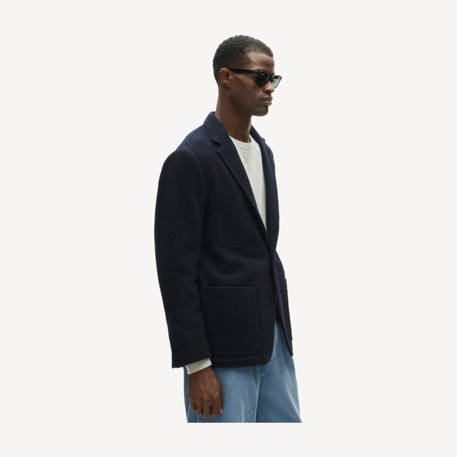 Wallace & Barnes chore blazer in English melton wool