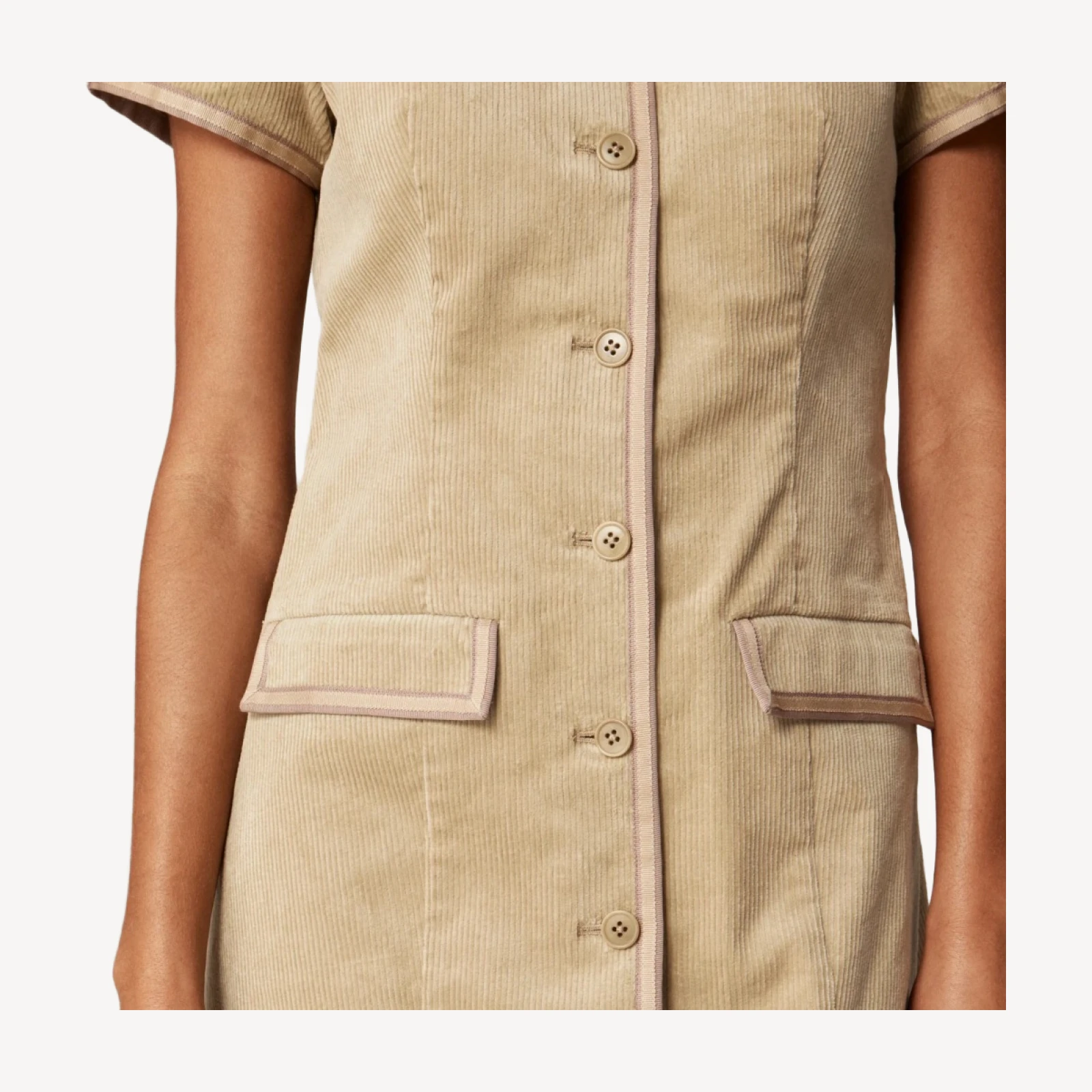 Parc dress in stretch corduroy