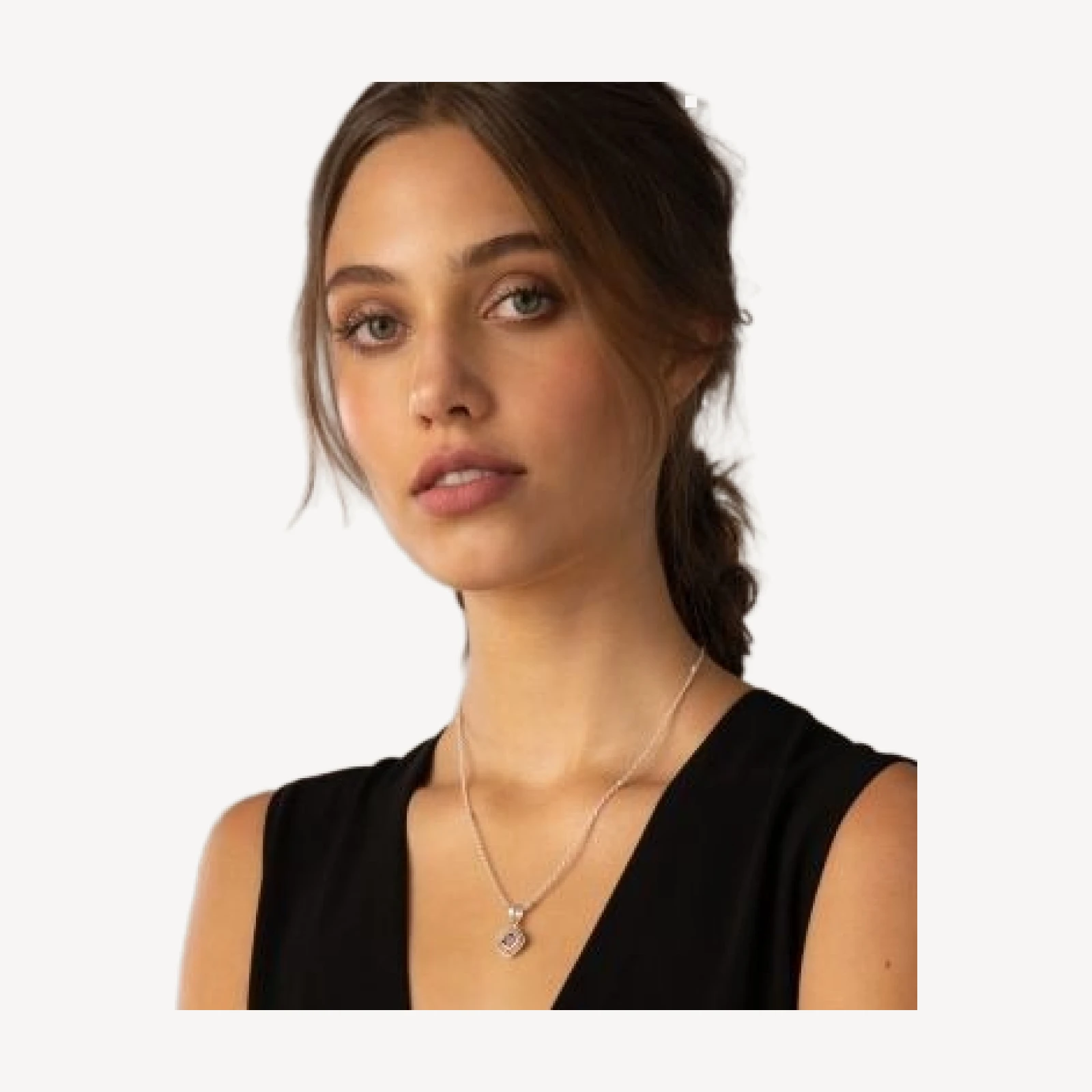Lagos 18K Yellow Gold & Sterling Silver Rittenhouse Rhodolite Garnet Bead Frame Pendant Necklace, 16-18