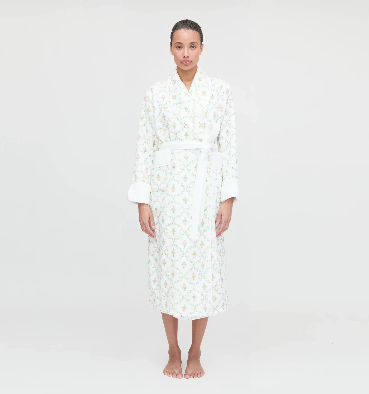 The Hotel Robe - Pastel Trellis