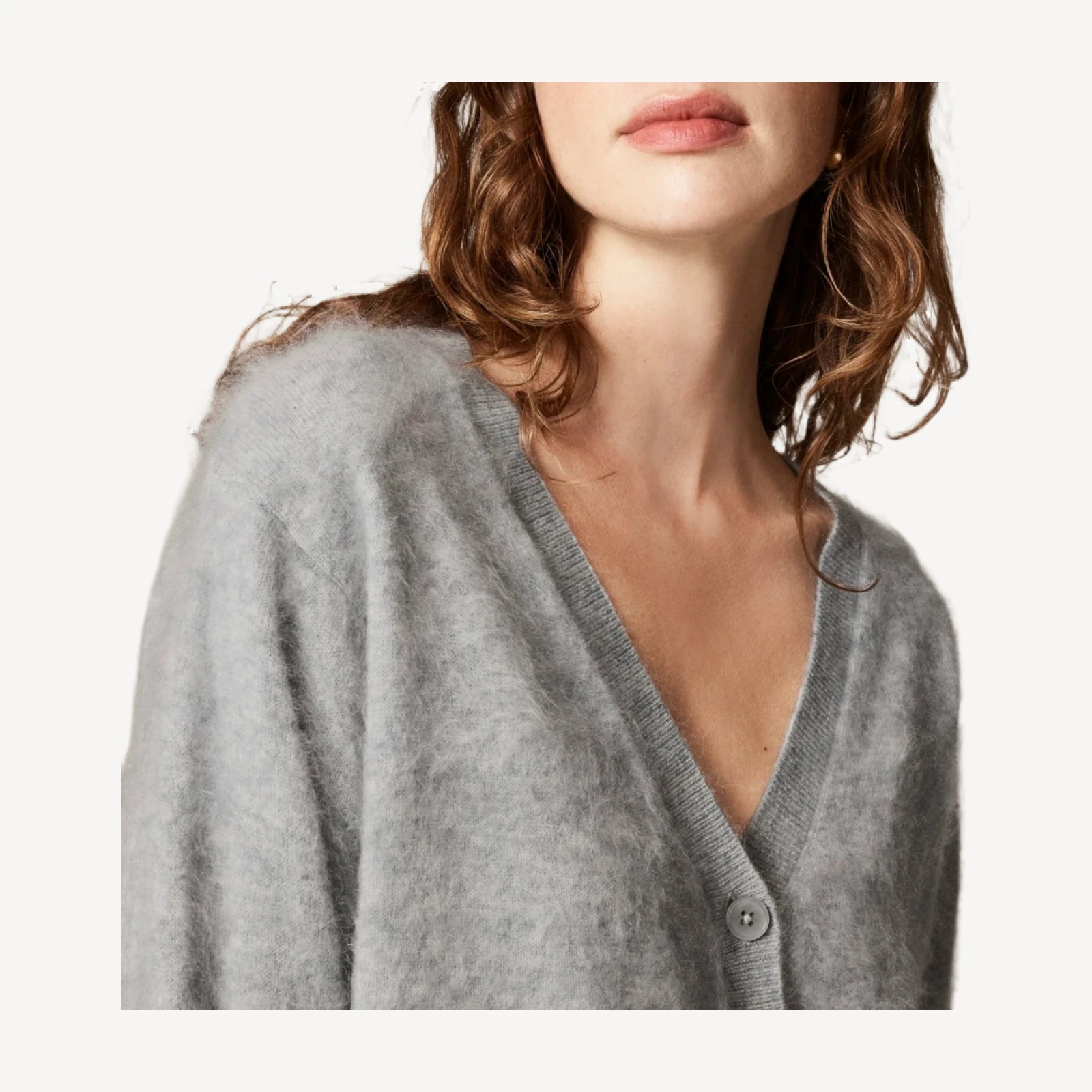 Brushed cashmere party cardigan