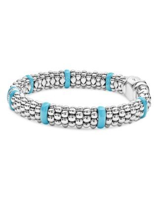 Lagos Blue Caviar & Diamond Sterling Silver Bracelet, 7