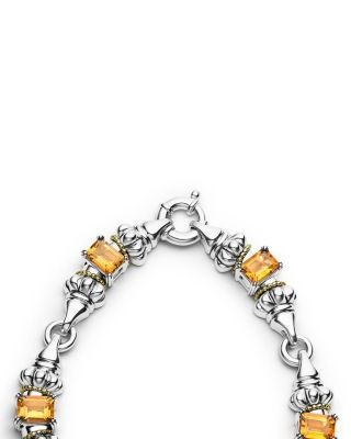 Lagos 18K Yellow Gold & Sterling Silver Glacier Citrine Collar Necklace, 16