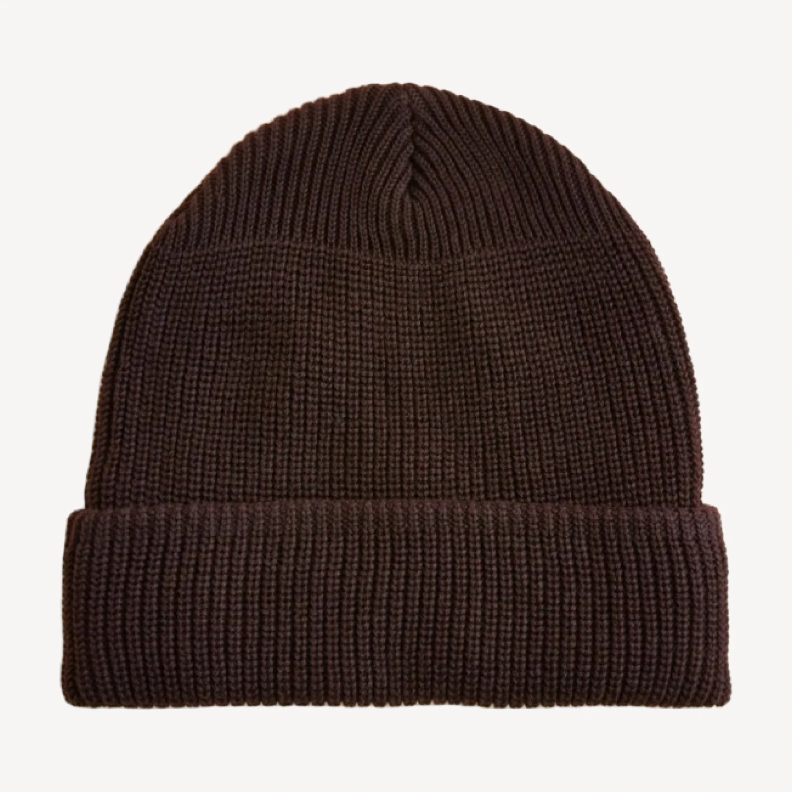 Ribbed beanie in cotton