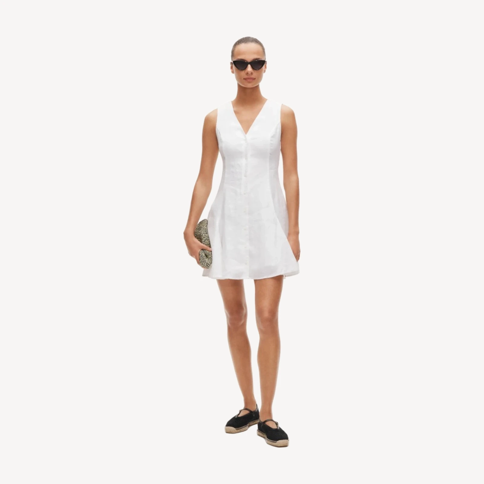 Linen mini dress