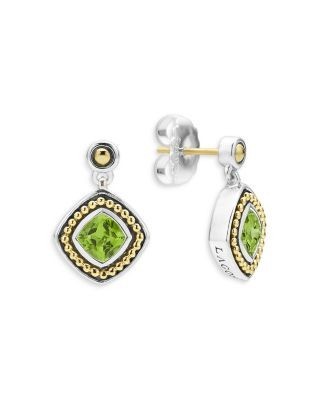 Lagos 18K Yellow Gold & Sterling Silver Rittenhouse Peridot Drop Earrings