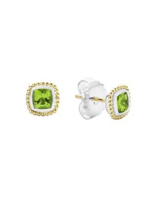Lagos 18K Yellow Gold & Sterling Silver Rittenhouse Peridot Stud Earrings