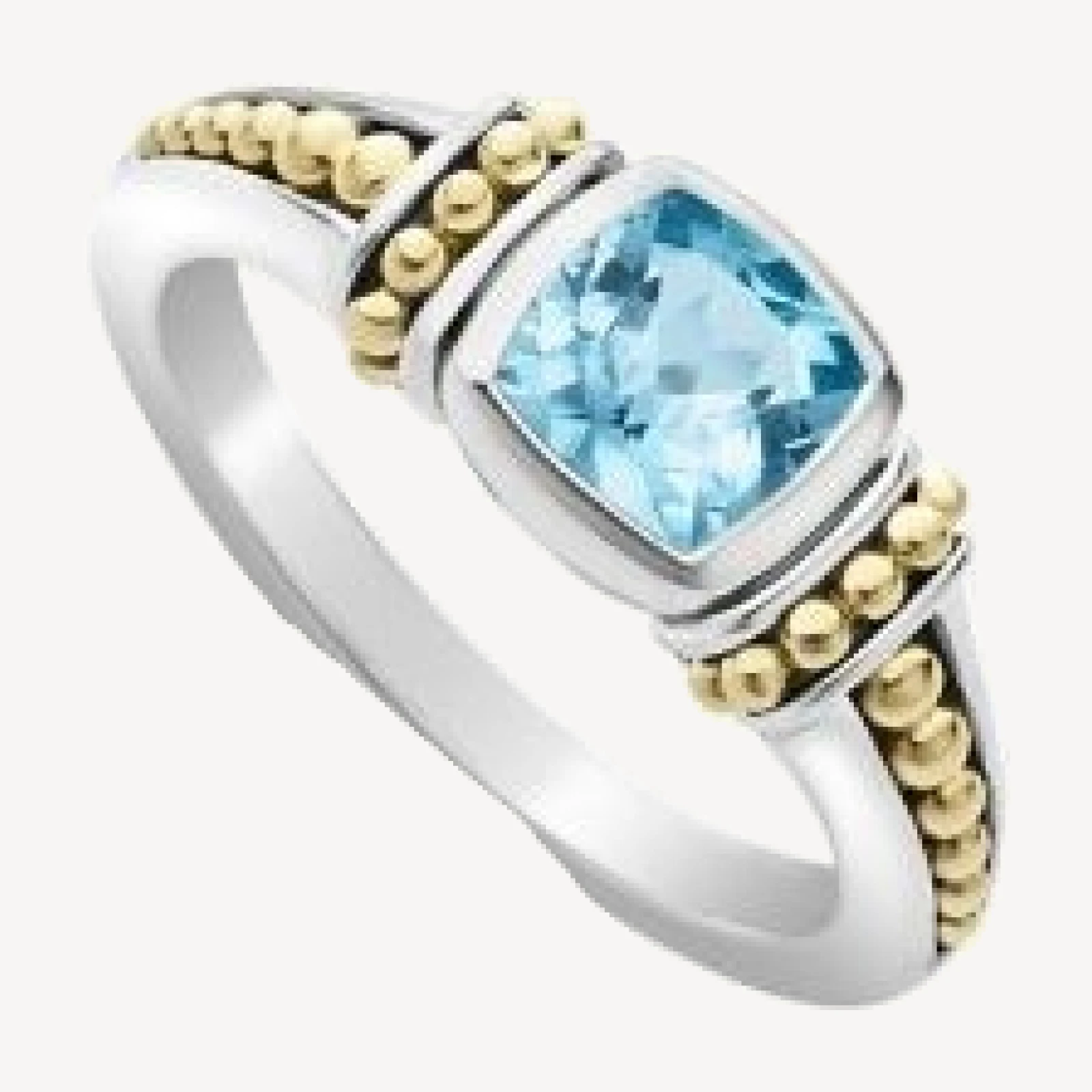 Lagos 18K Yellow Gold & Sterling Silver Rittenhouse Blue Topaz Ring