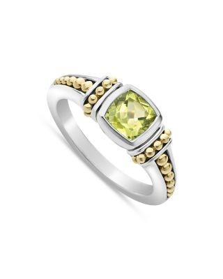 Lagos 18K Yellow Gold & Sterling Silver Rittenhouse Peridot Ring