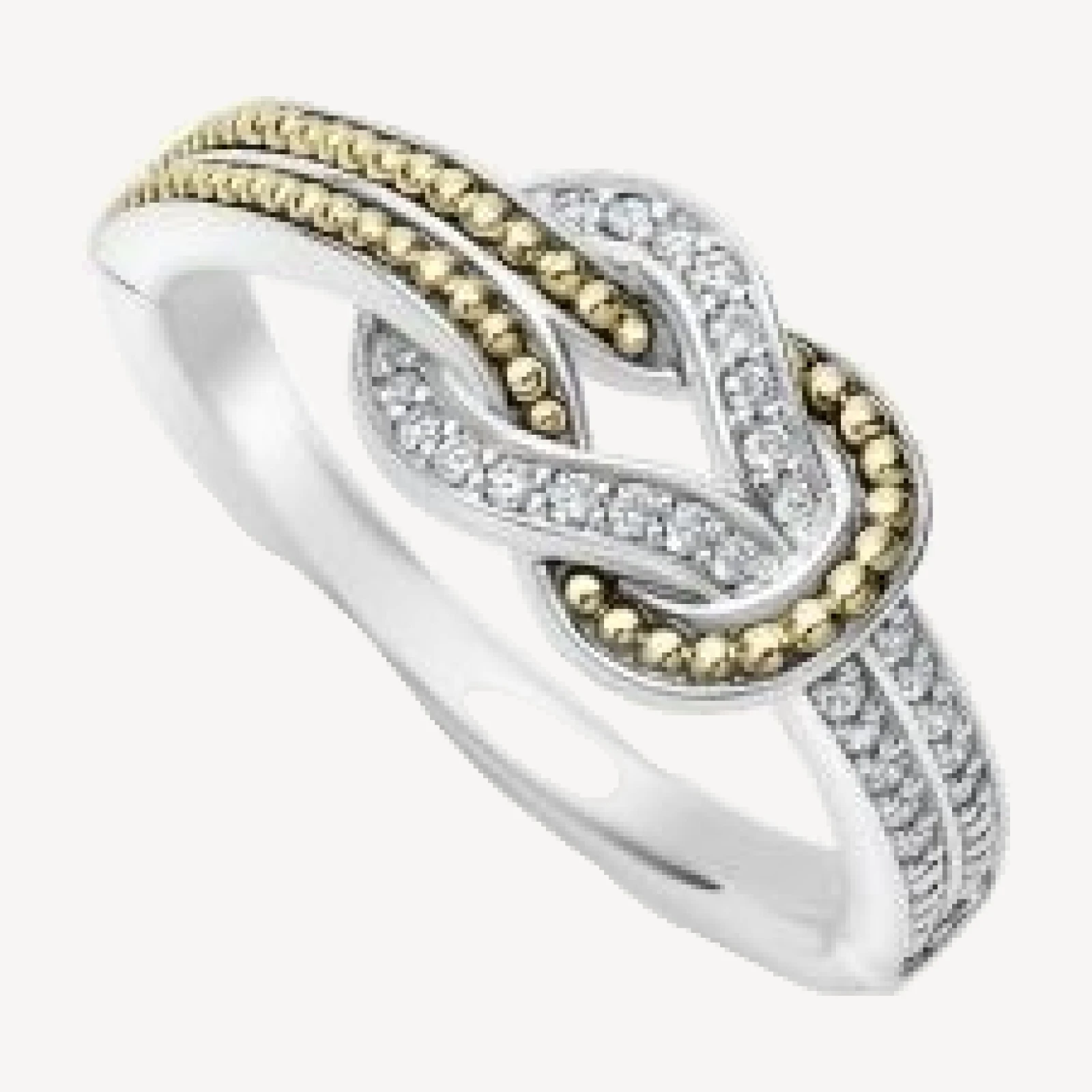 Lagos 18K Yellow Gold & Sterling Silver Newport Diamond Knot Band