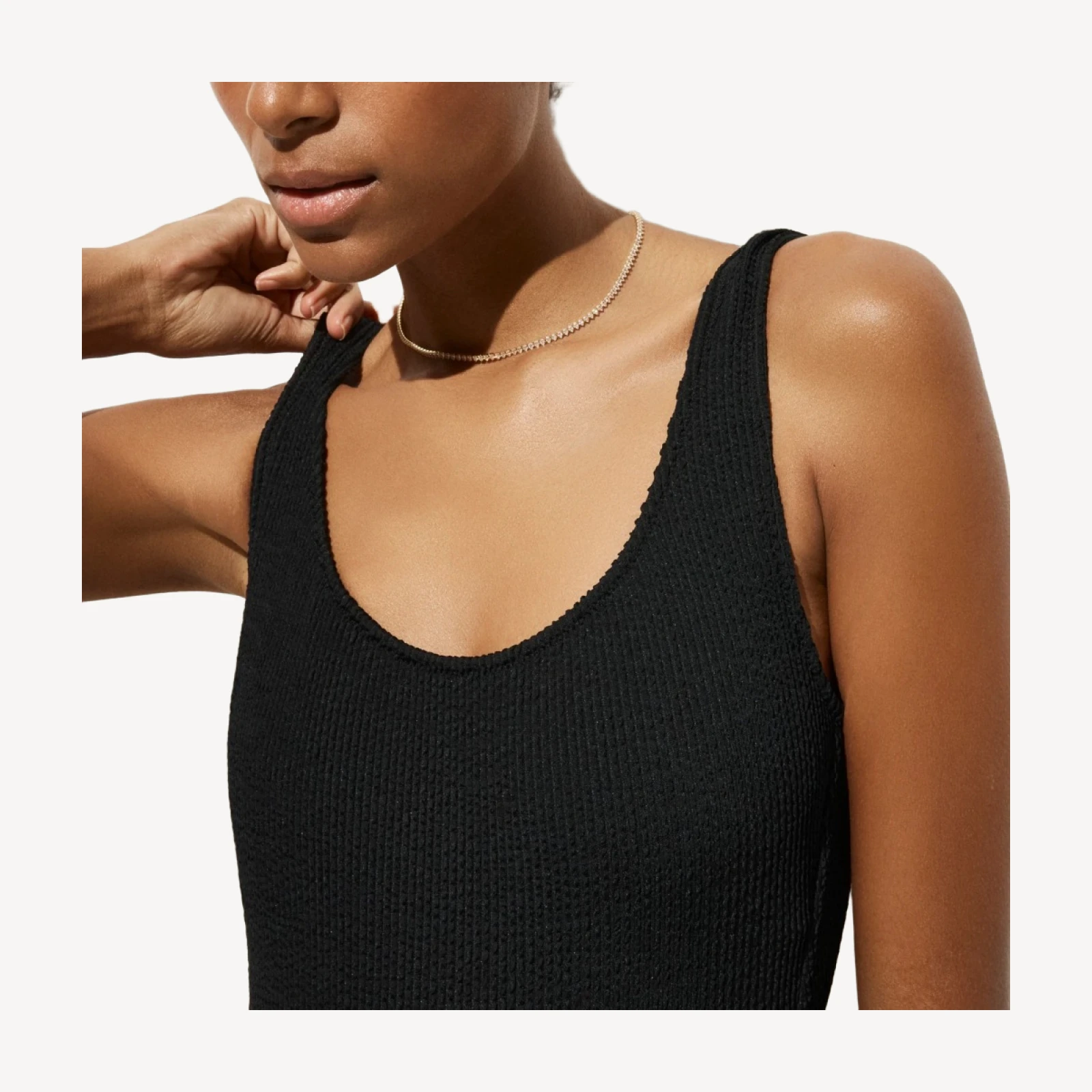 Claudia scrunchie one-piece