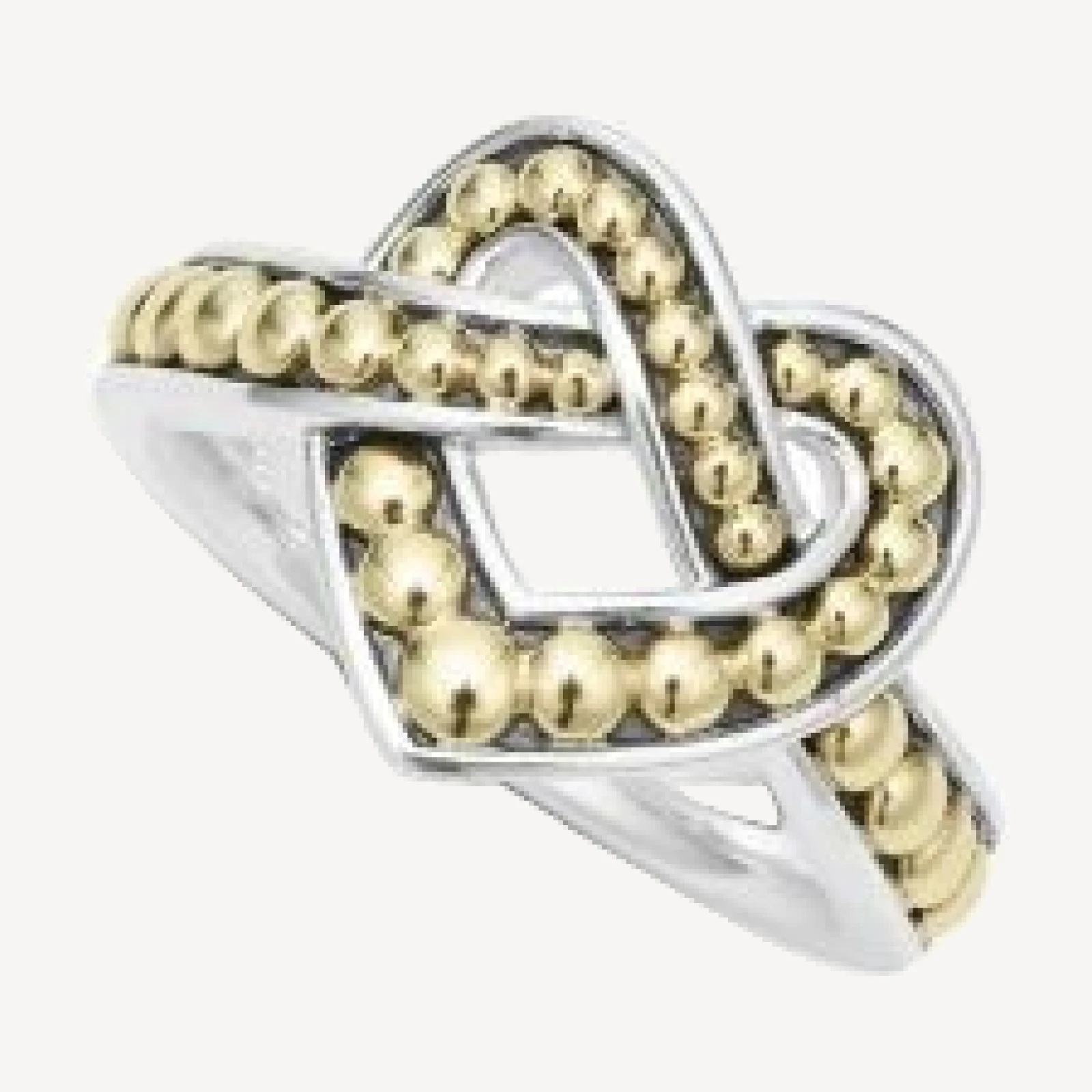 Lagos 18K Yellow Gold & Sterling Silver Beloved Heart Ring