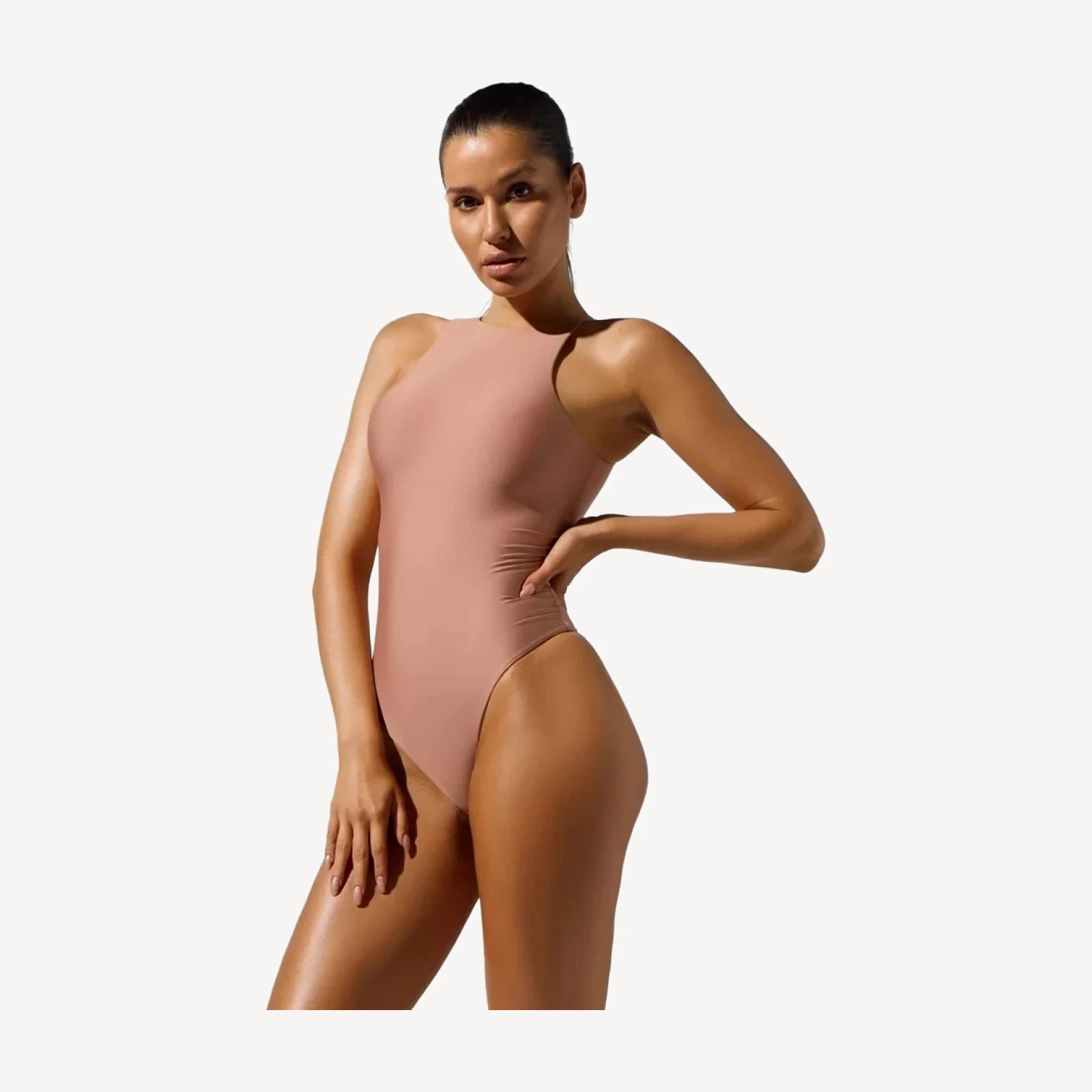 High Neck Bodysuit [Blush]