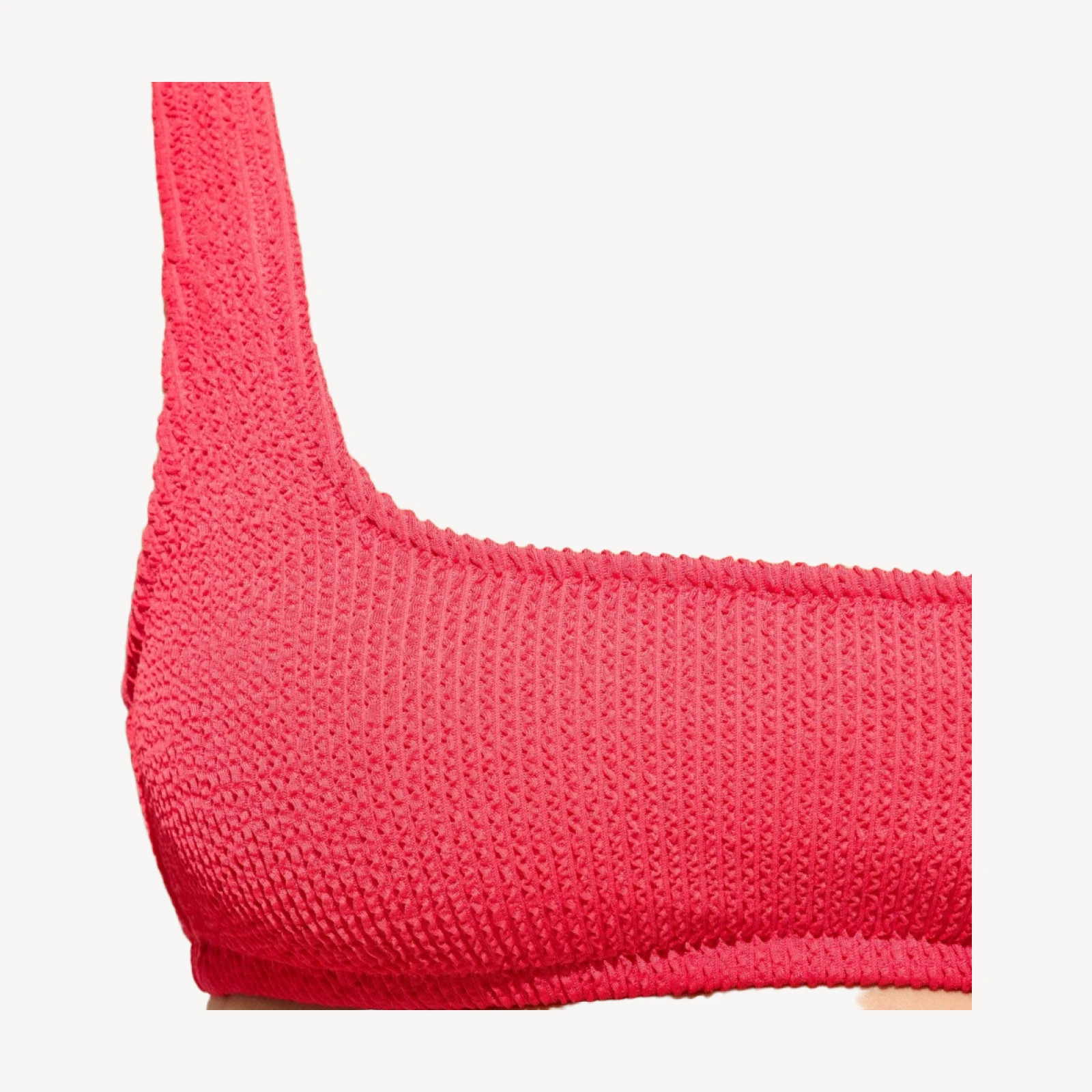 Scrunchie squareneck bikini top