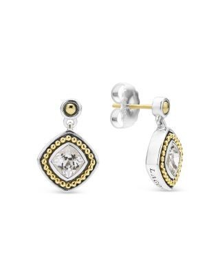 Lagos 18K Yellow Gold & Sterling Silver Rittenhouse White Topaz Drop Earrings