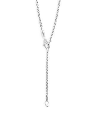 Lagos Sterling Silver & 18K Yellow Gold Rittenhouse White Topaz Station Pendant Necklace, 16-18