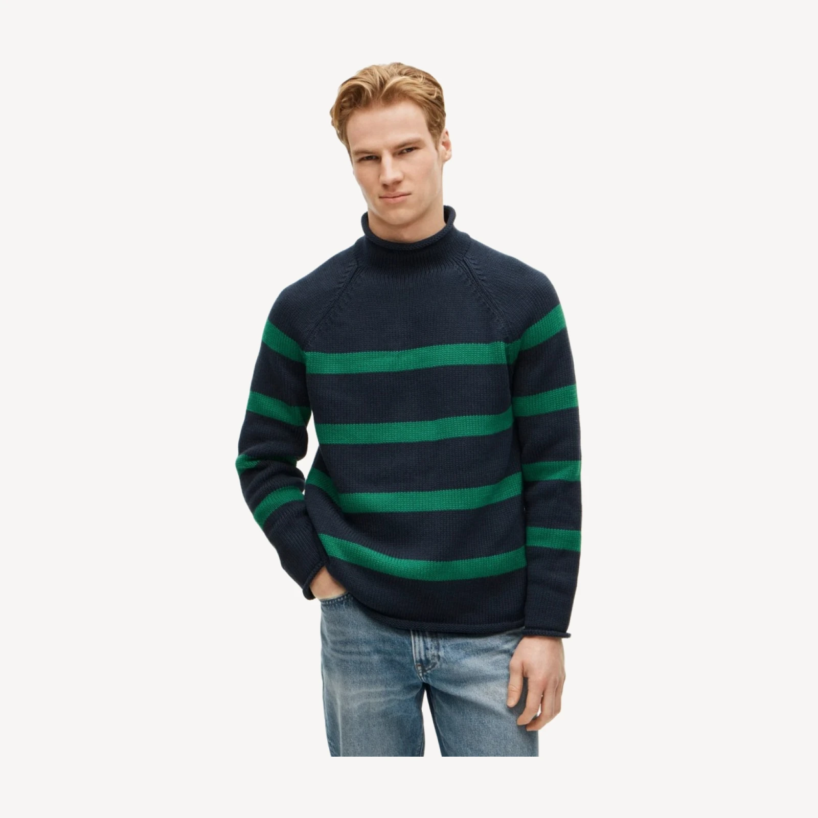 1988 Rollneck™ sweater in stripe