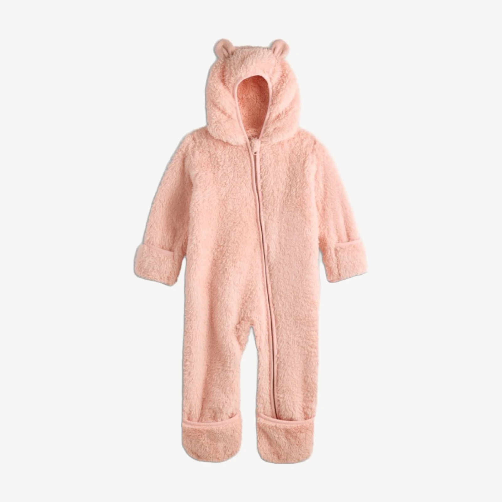 Recycled Sherpa Fleece Baby Bear Bunting - Baby