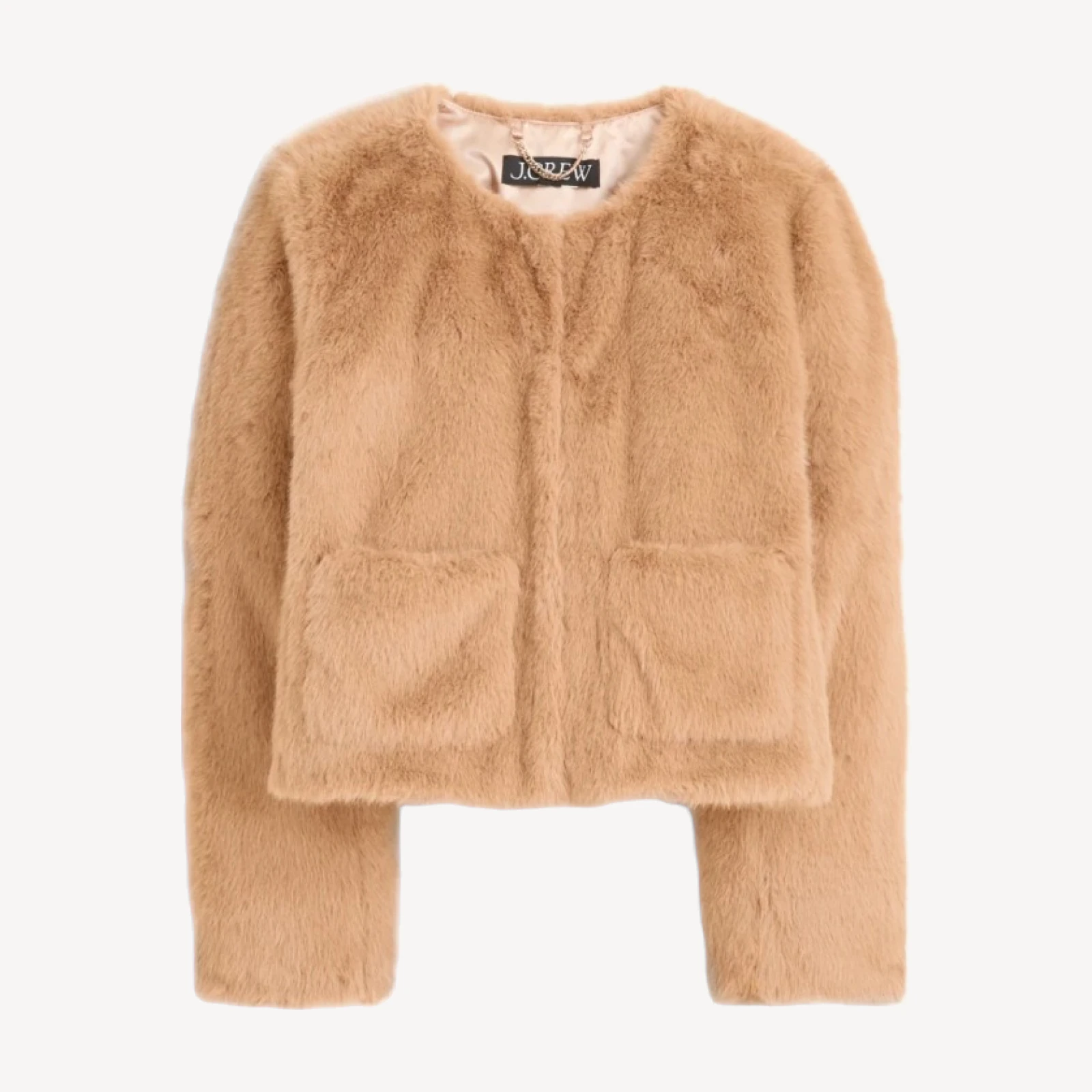 Faux-fur lady jacket