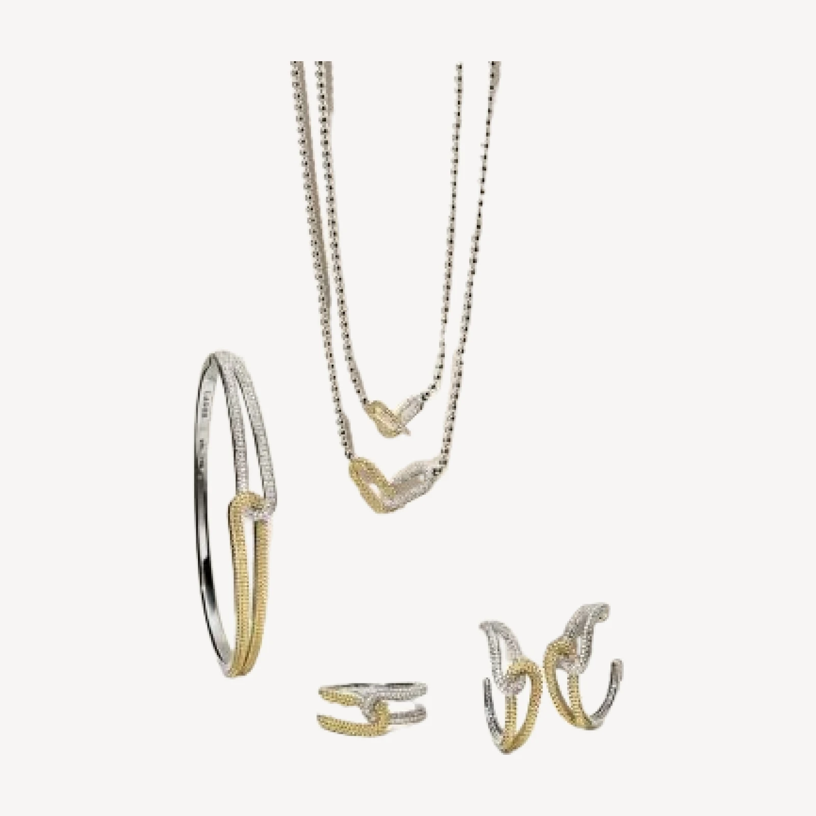 Lagos 18K Yellow Gold & Sterling Silver Caviar Lux-Clip Diamond Statement Ring - Exclusive