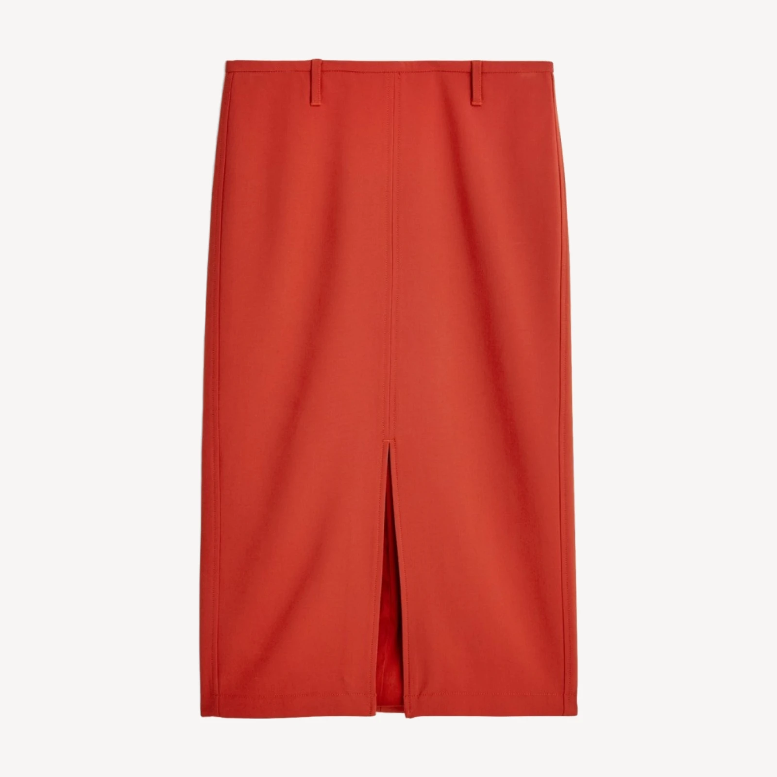 Pencil midi skirt in four-season stretch