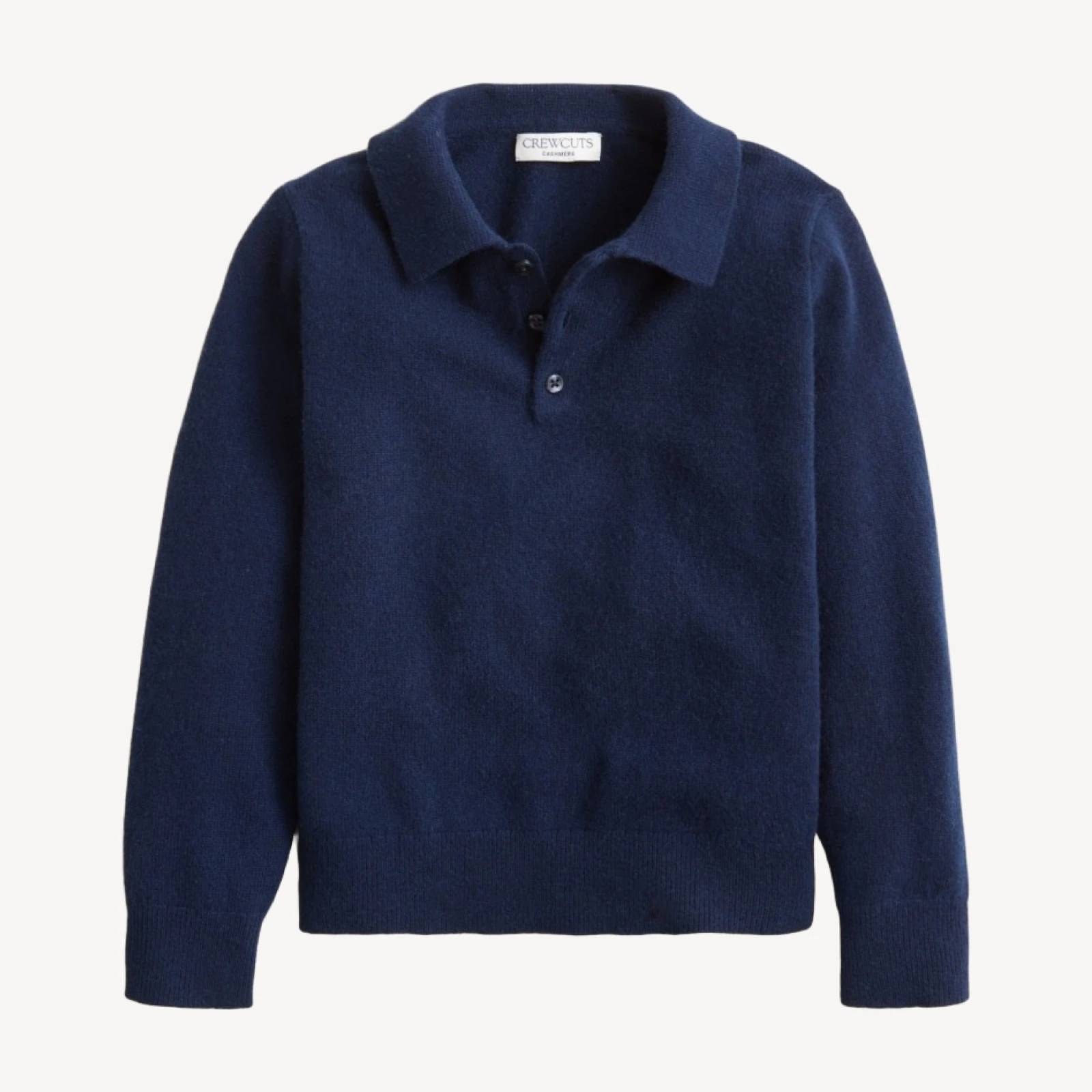 Kids' cashmere collared pullover