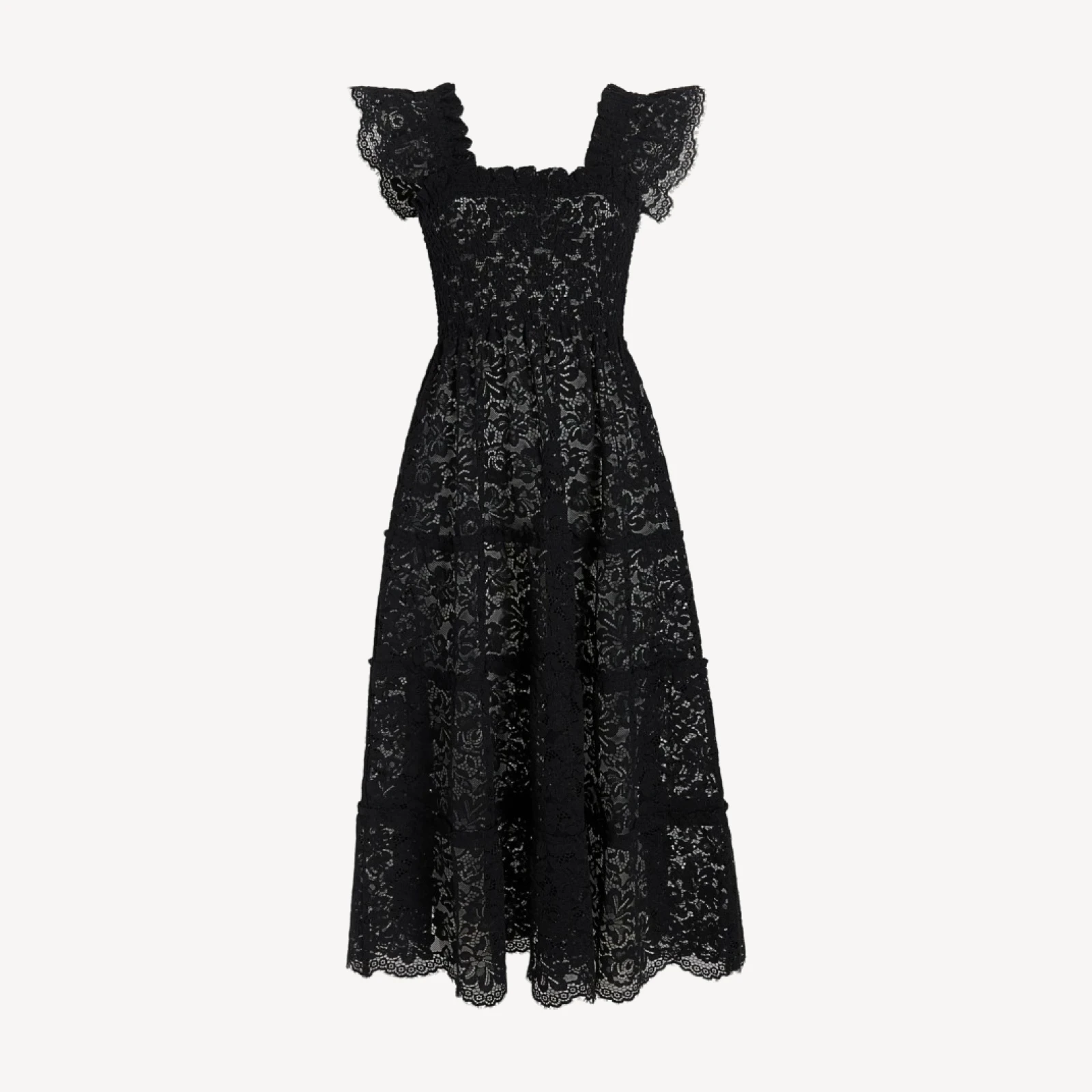 The Lace Ellie Nap Dress - Black Lace