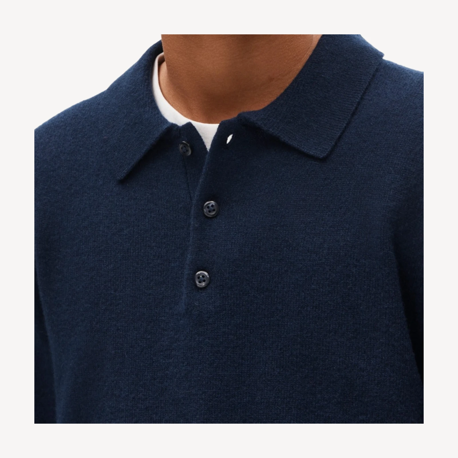 Kids' cashmere collared pullover
