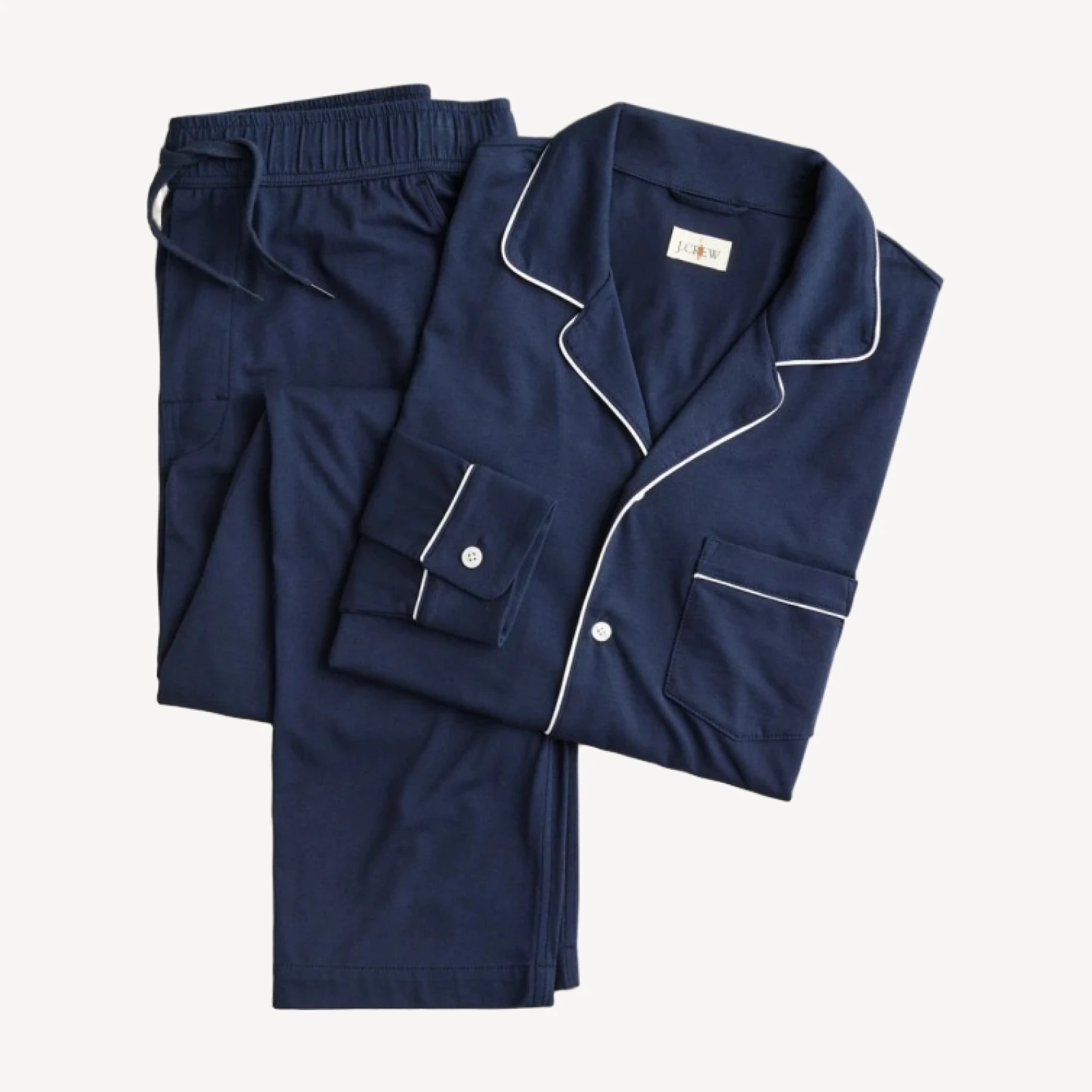 Pajama set in cotton-blend jersey