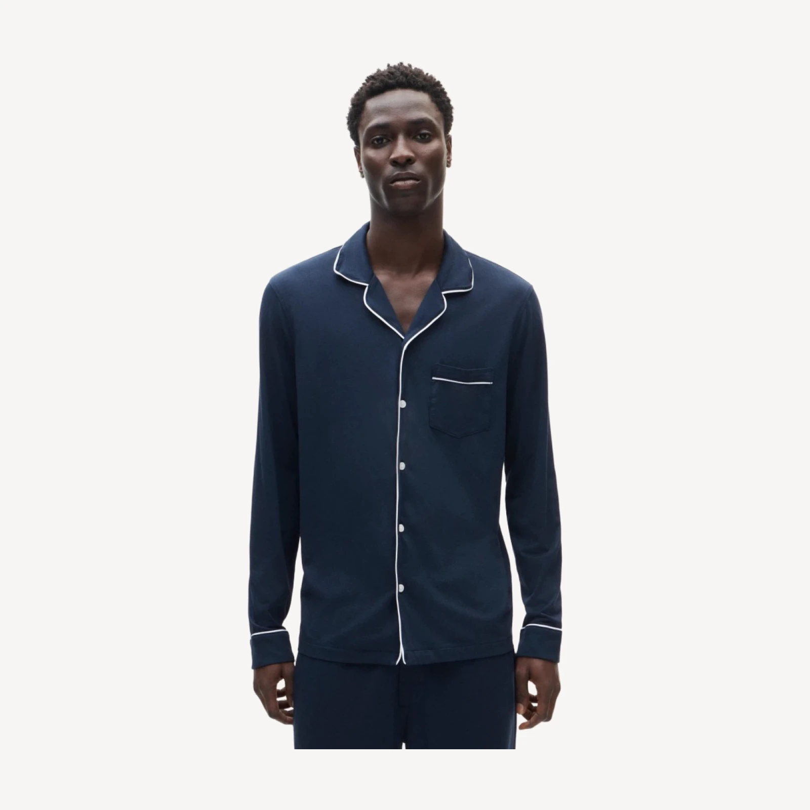 Pajama set in cotton-blend jersey