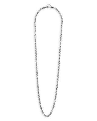 Lagos Men's Sterling Silver Anthem Double Link Caviar Chain Necklace, 22 - Exclusive
